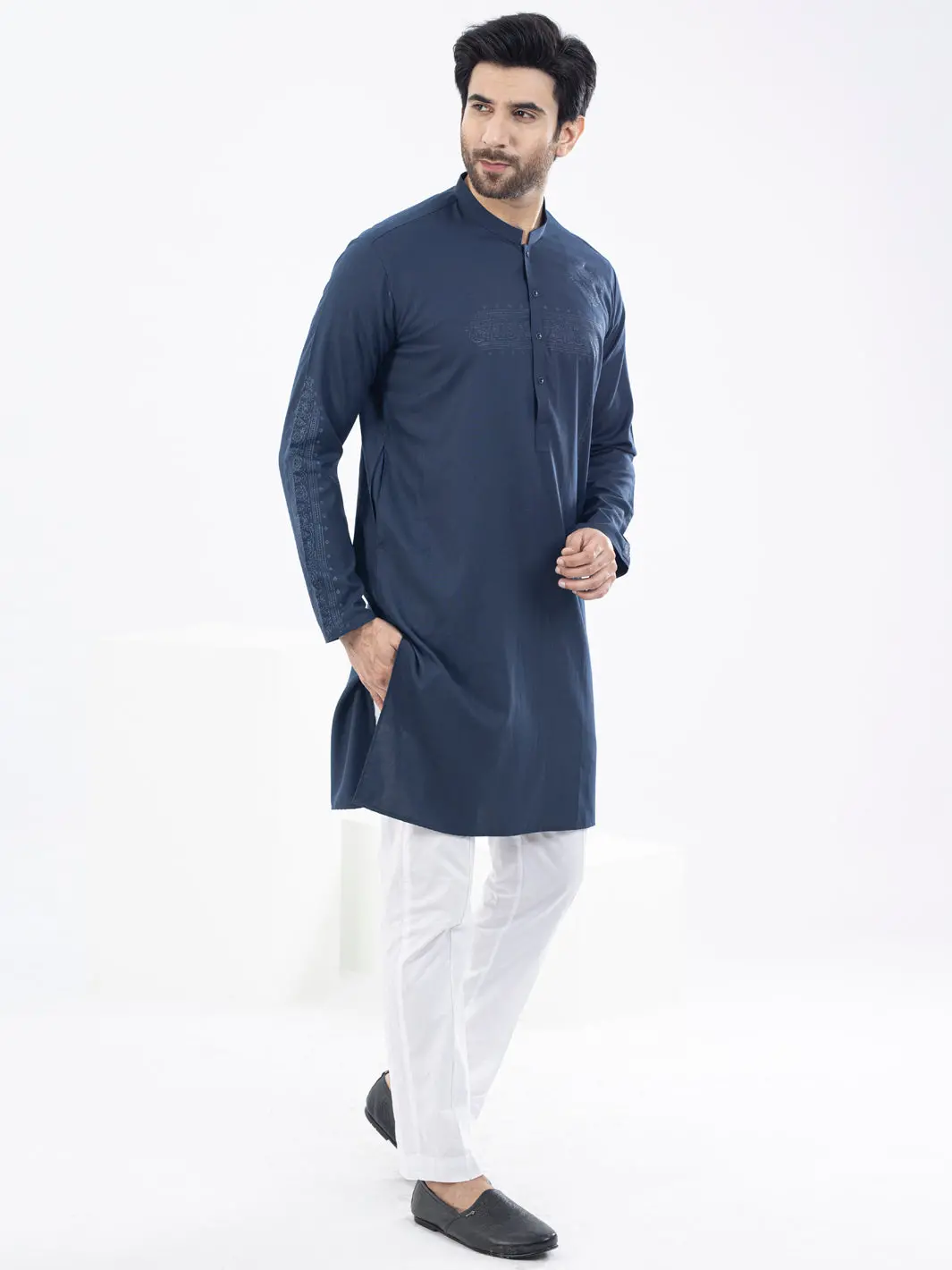 Blue Kurta - Al-K-1094 1