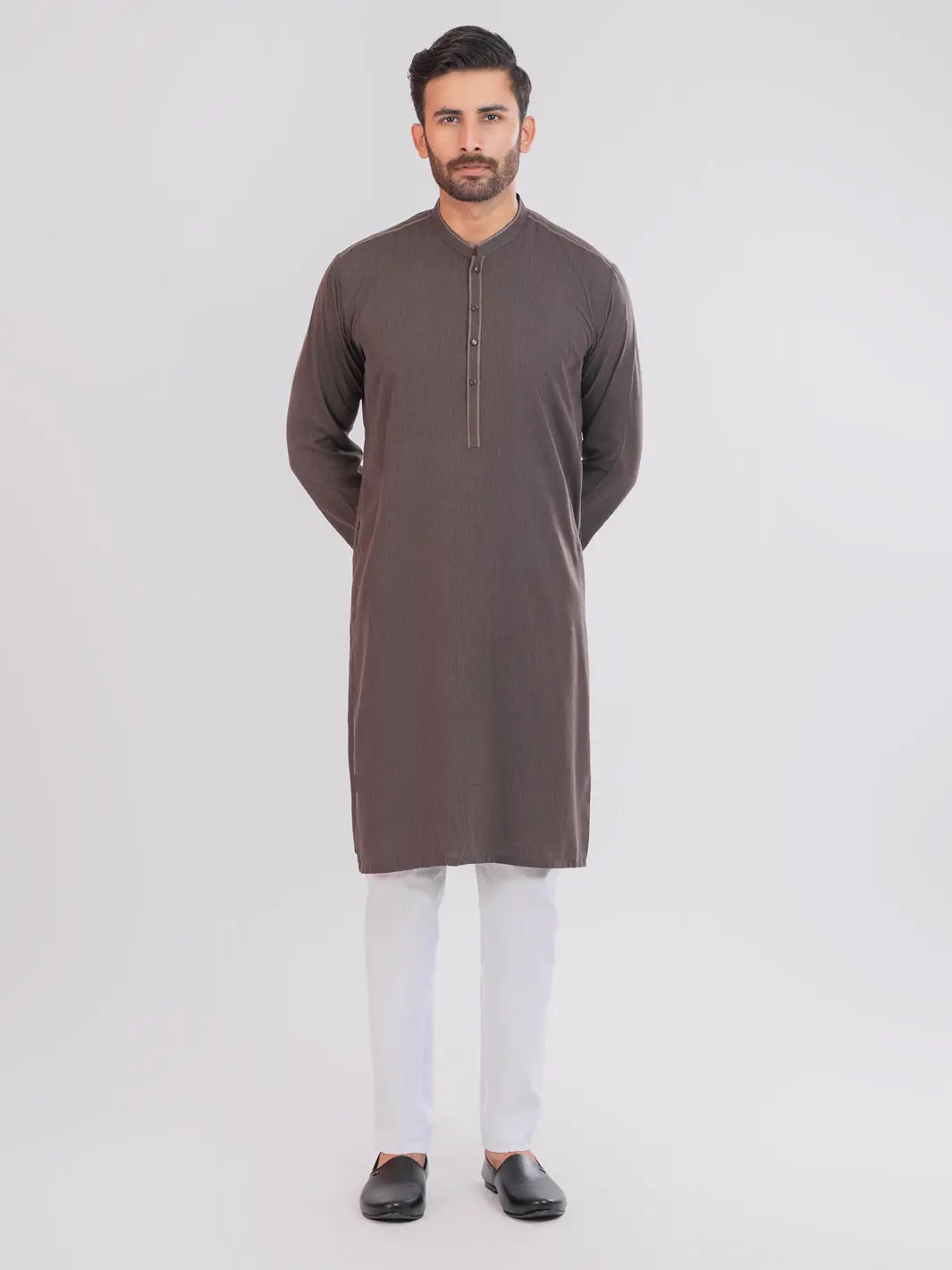 Dark Brown Kurta - Al-K-1102 1