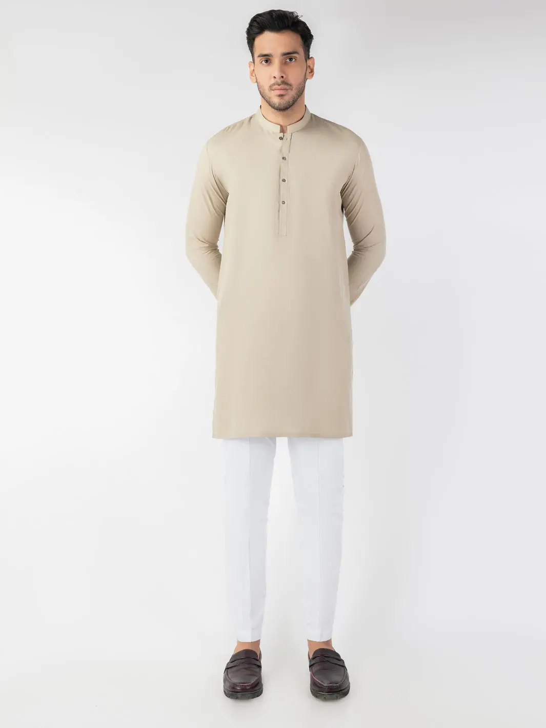 Sage Green Blended Kurta - Al-K-1256 1