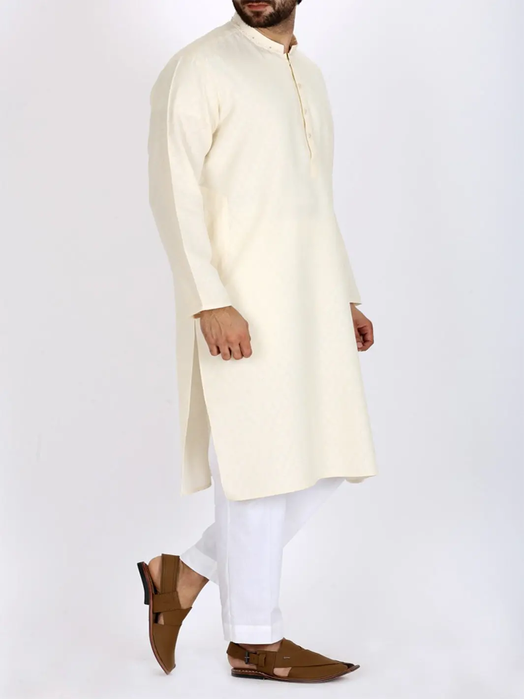 Off White Bunnat Kurta - Al-K-706 1
