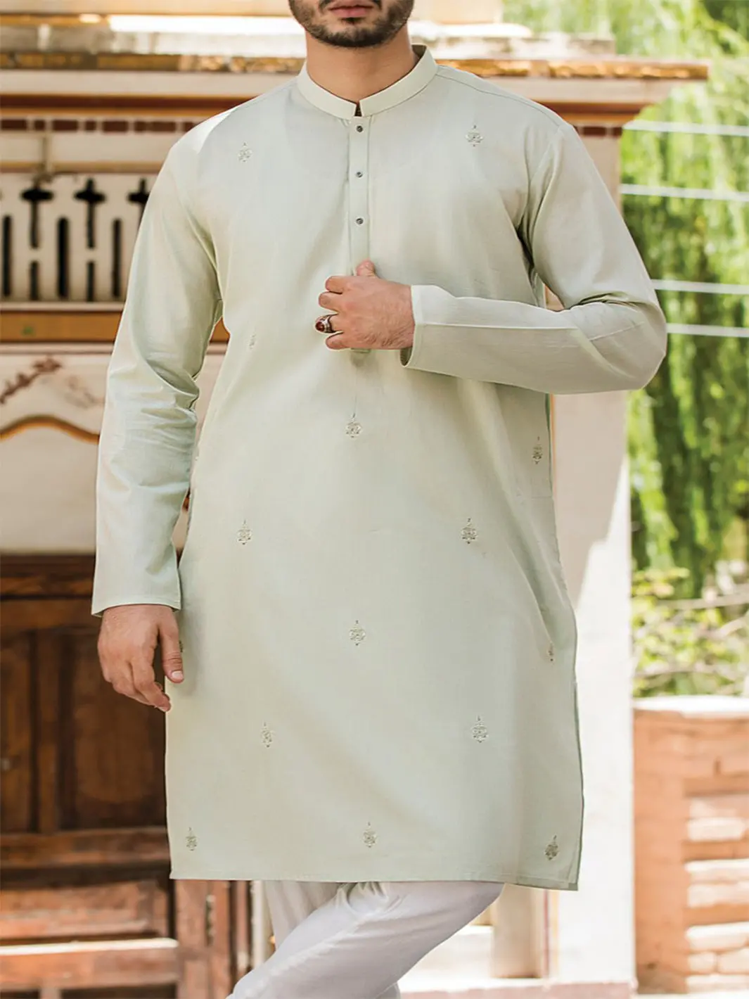 Light Green Kurta - Al-K-762 1