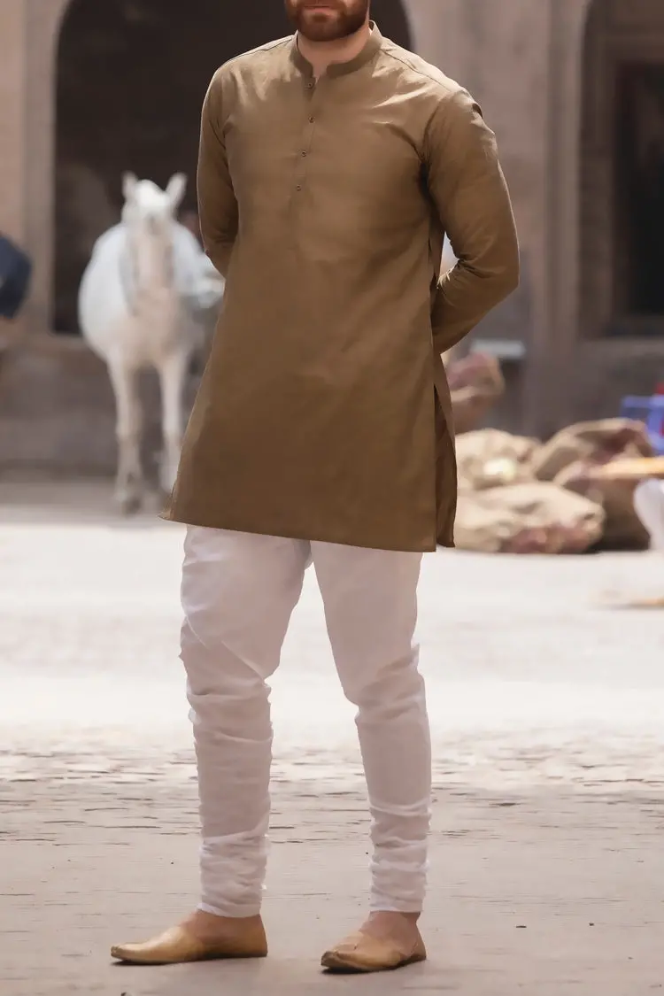 Green Cotton Kurta - Al-K-766C 1