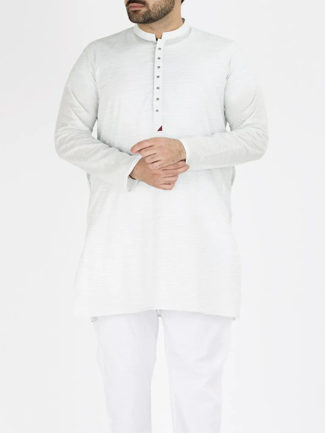 White Cotton Kurta - Al-K-792A 1
