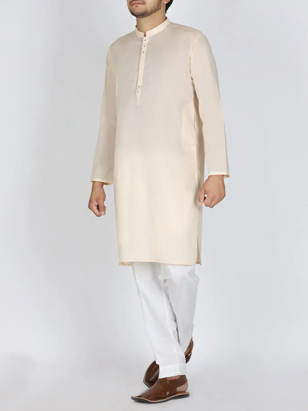 Beige Kurta - Al-K-833 1