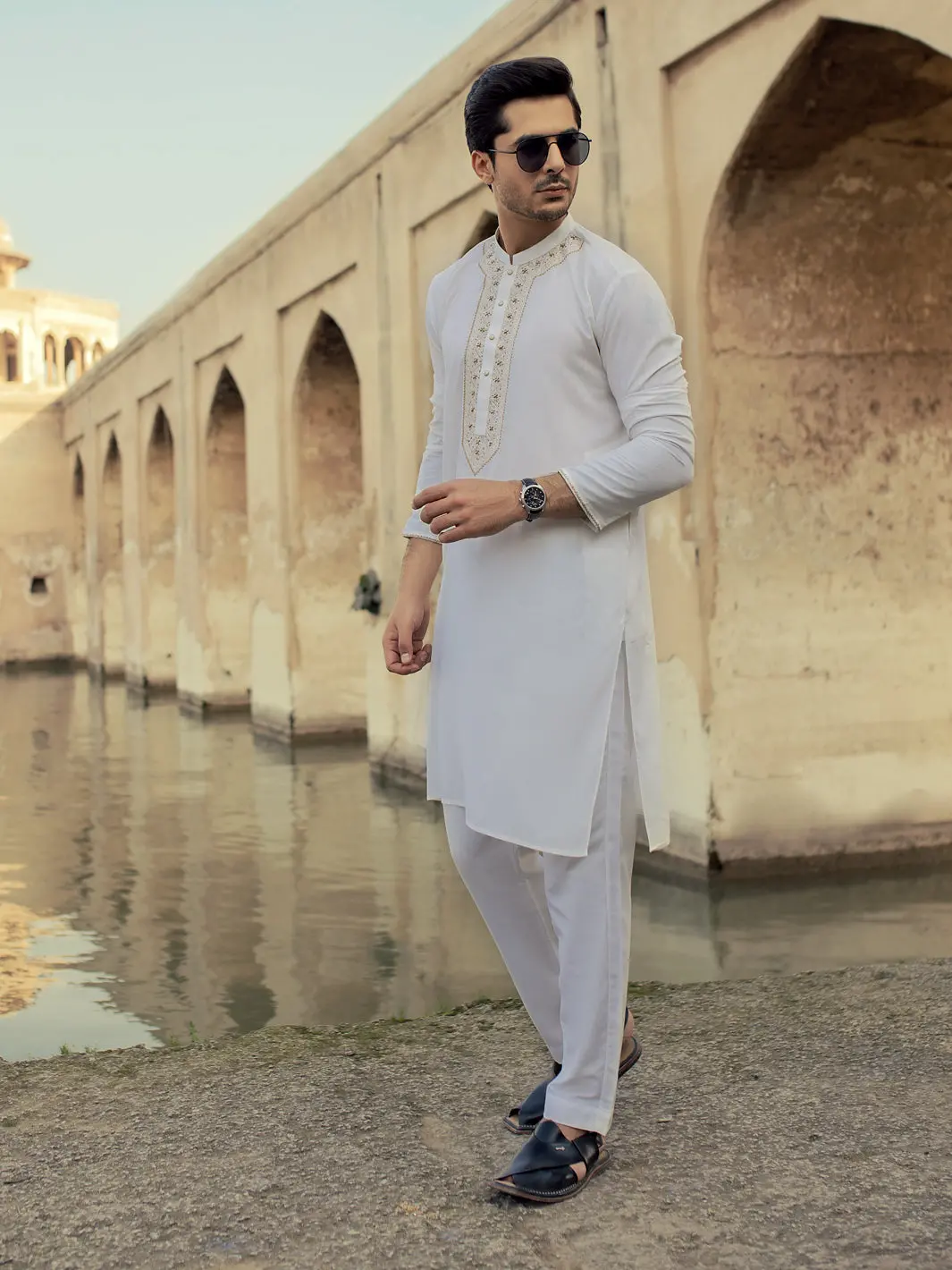 Off White Blended Kurta - Al-K-919 1