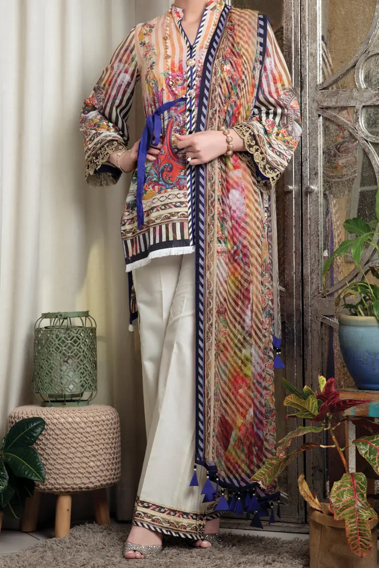Beige Lawn 3Pc Stitched - Alp-555 1