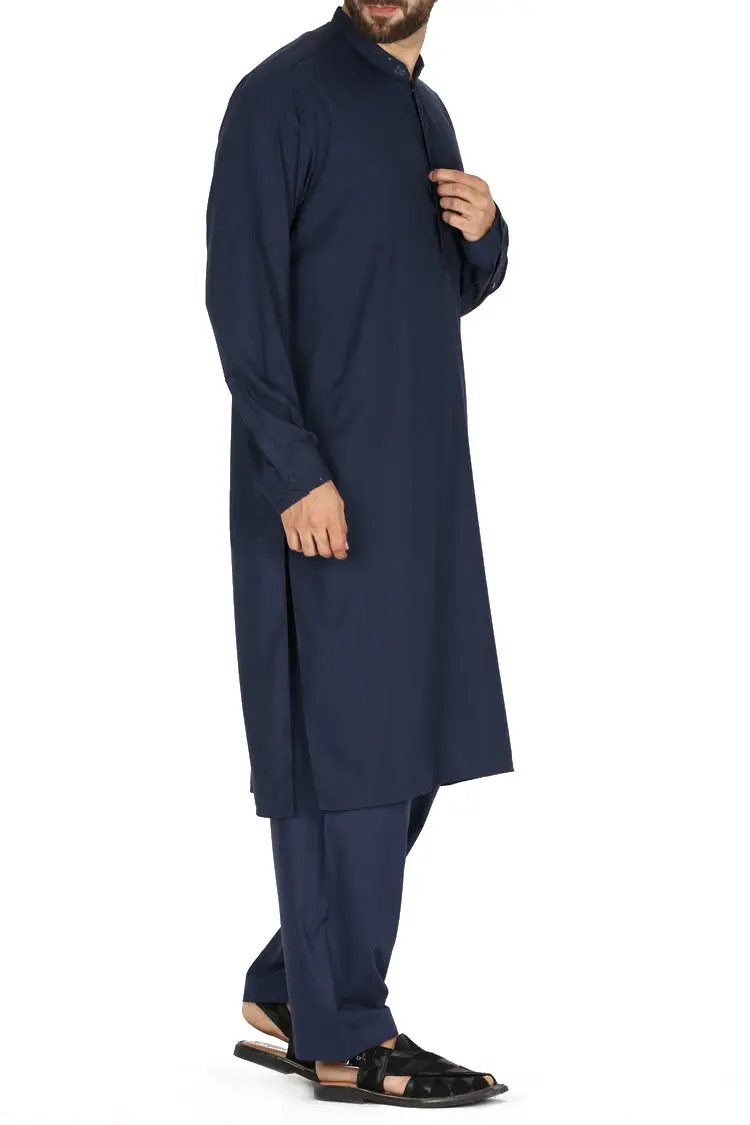 Blue Blended Kameez Shalwar - Al-Ks-2388 1