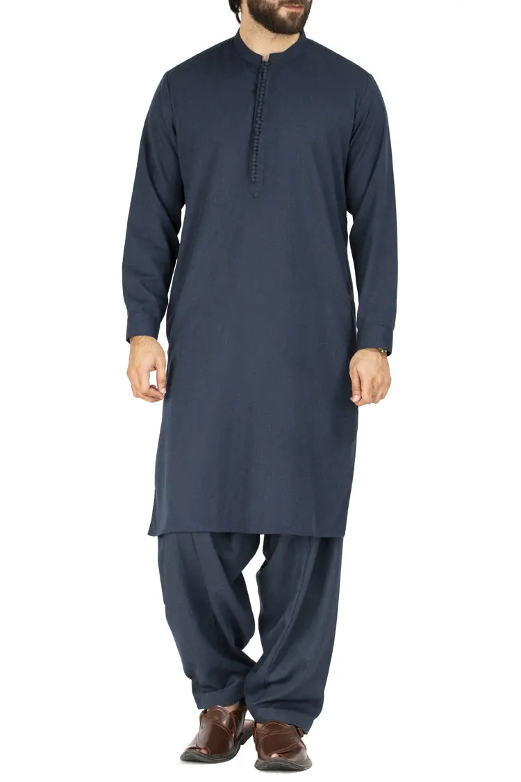 Blue Blended Kameez Shalwar - Al-Ks-2469 1