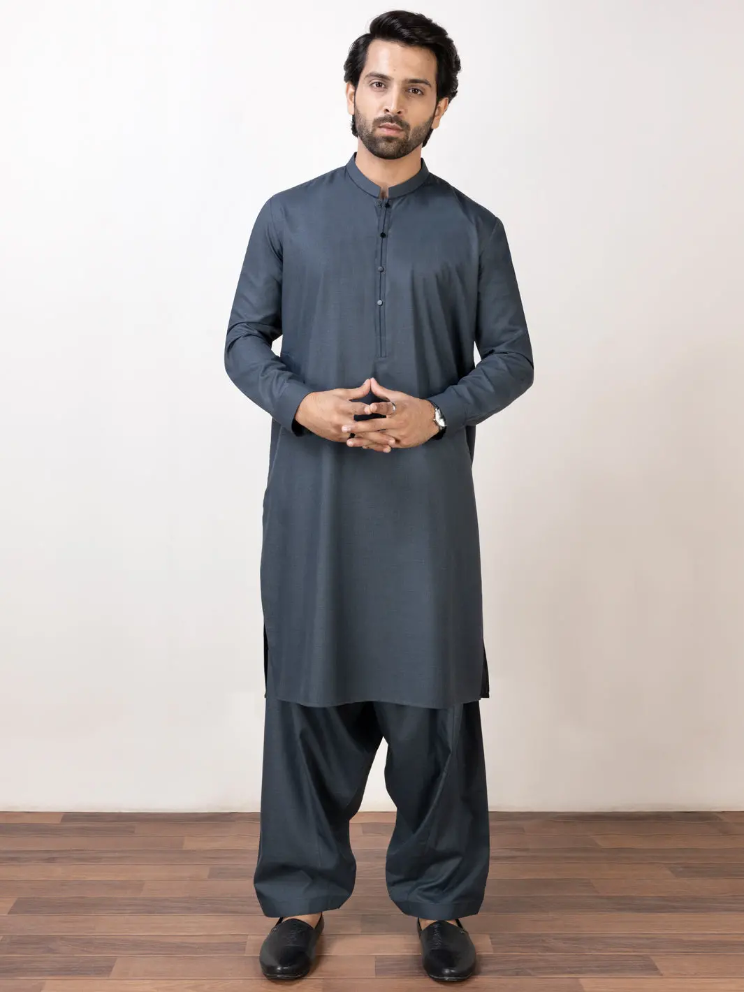 Blue Kameez Shalwar - Al-Ks-2964 1