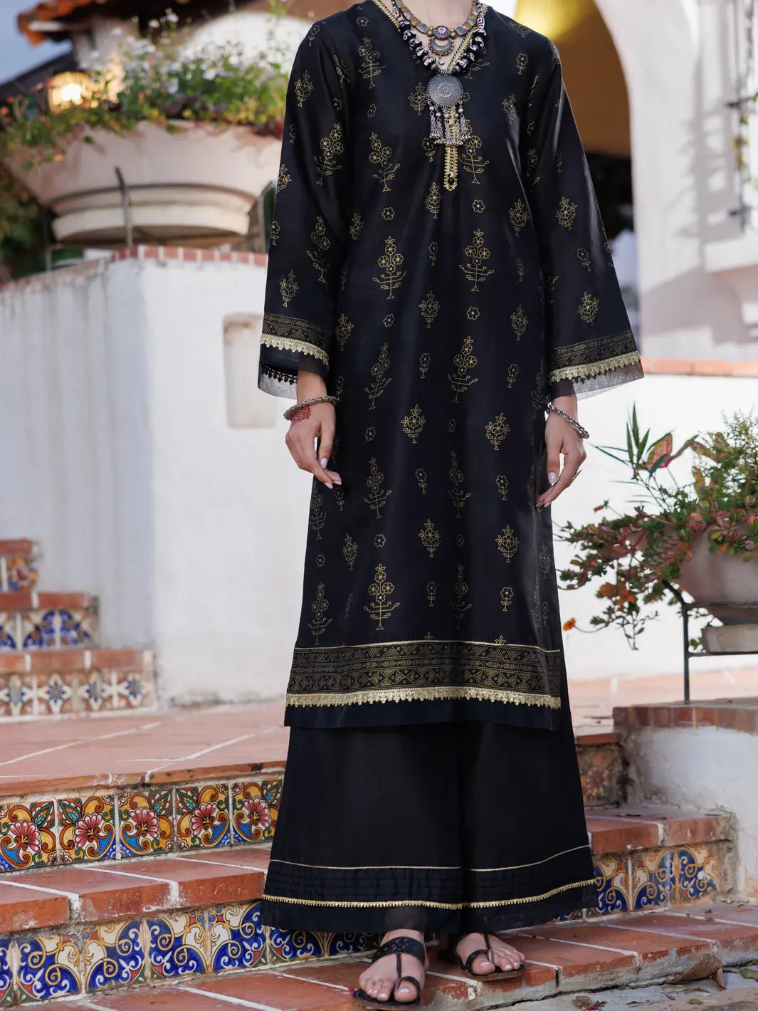 Black Lawn Tunic - Al-Lk-1033 1