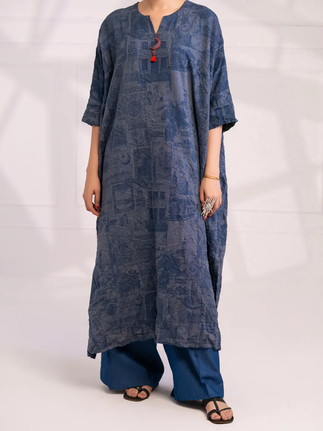 Blue Denim Kurti - Al-Lk-1077 1