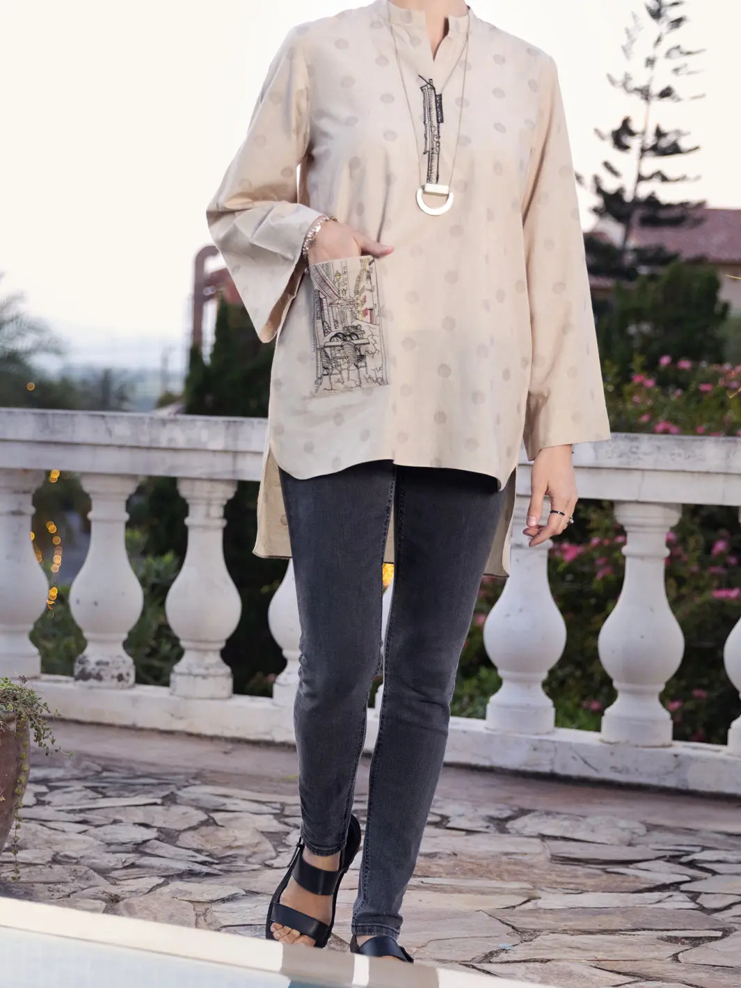 Beige Kurti - Al-Lk-899 1