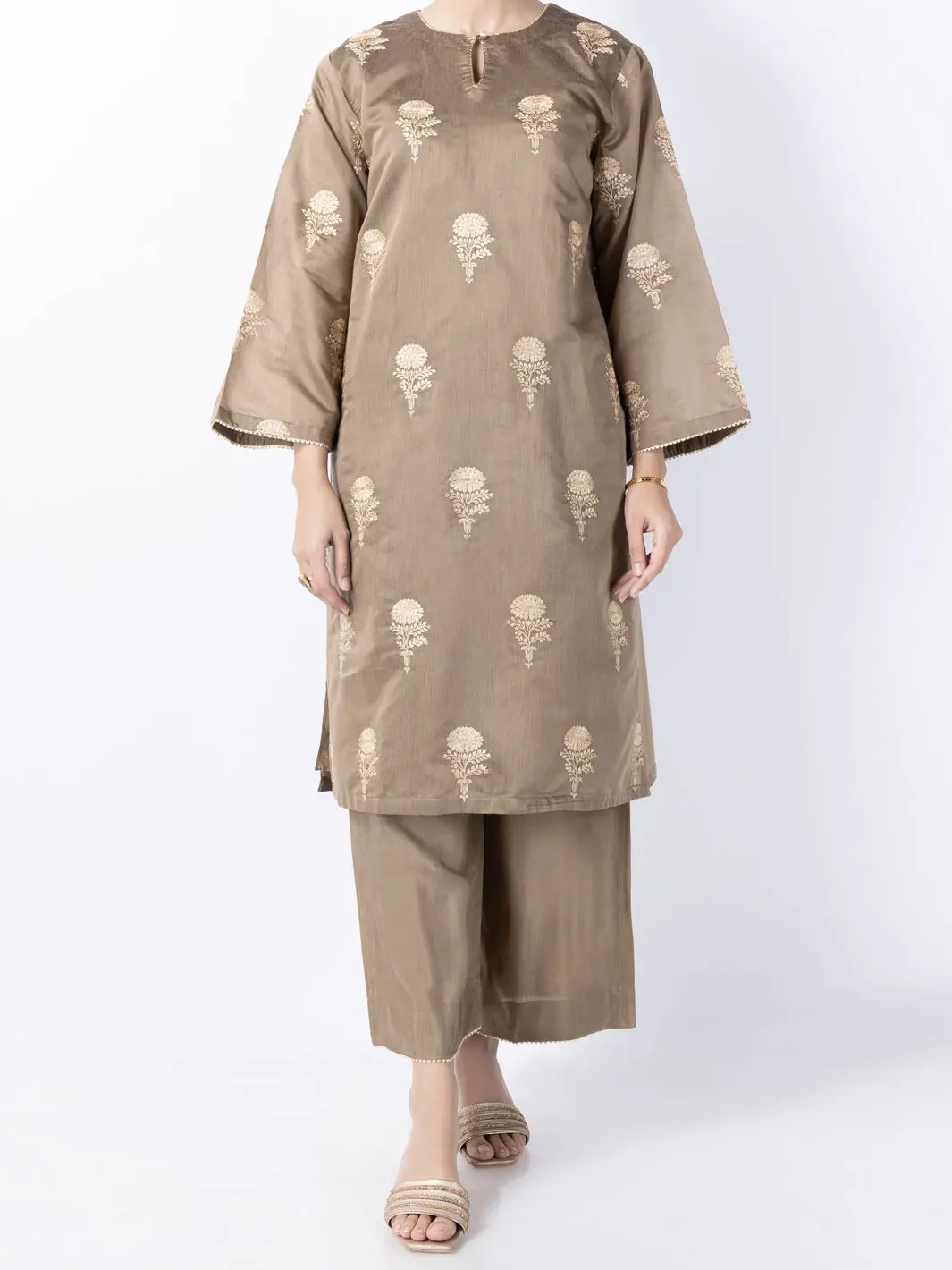 Brown Modal 2Pc Stitched - Al-2Ps-Lks-948 1