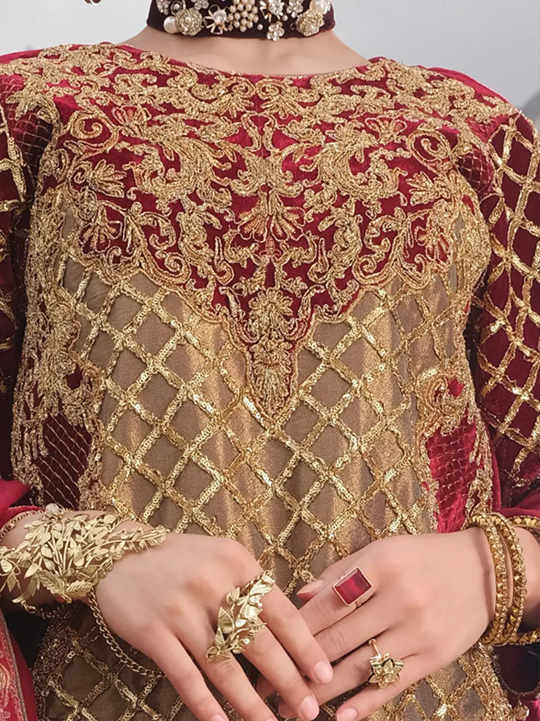 Gold Velvet 3 Piece Formal Suit - Ls-275 3