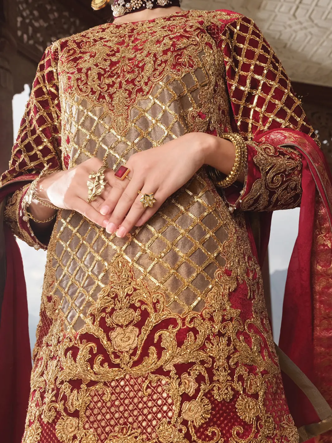 Gold Velvet 3 Piece Formal Suit - Ls-275 2