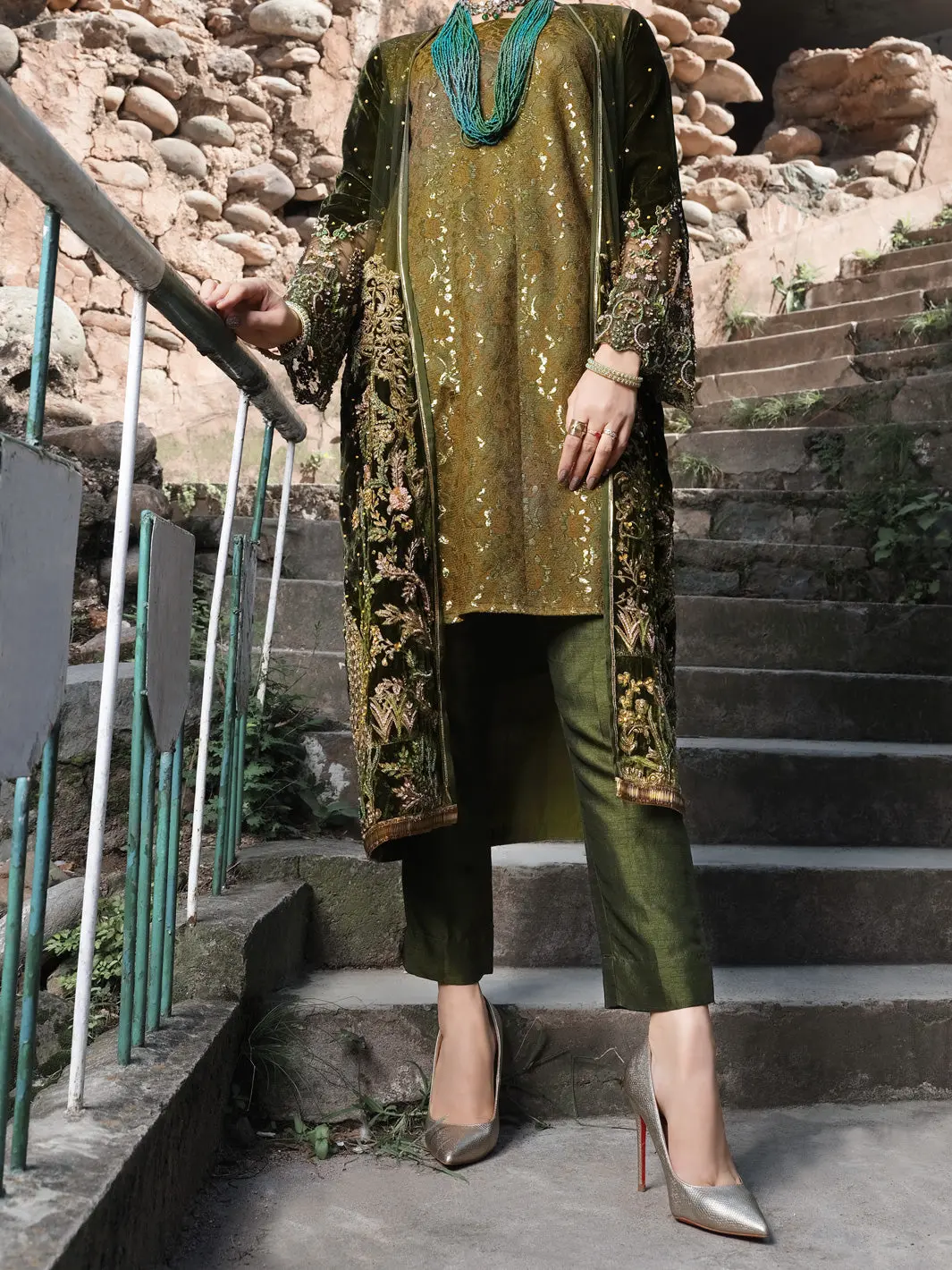 Green 2Pc Formal - Al-2Ps-Ls-298 1
