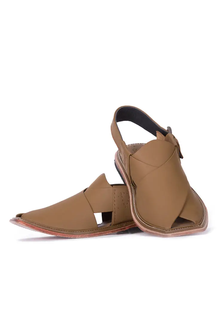 Coffee Brown Leather Peshawari Chappal - Mfw-Hc-050 1