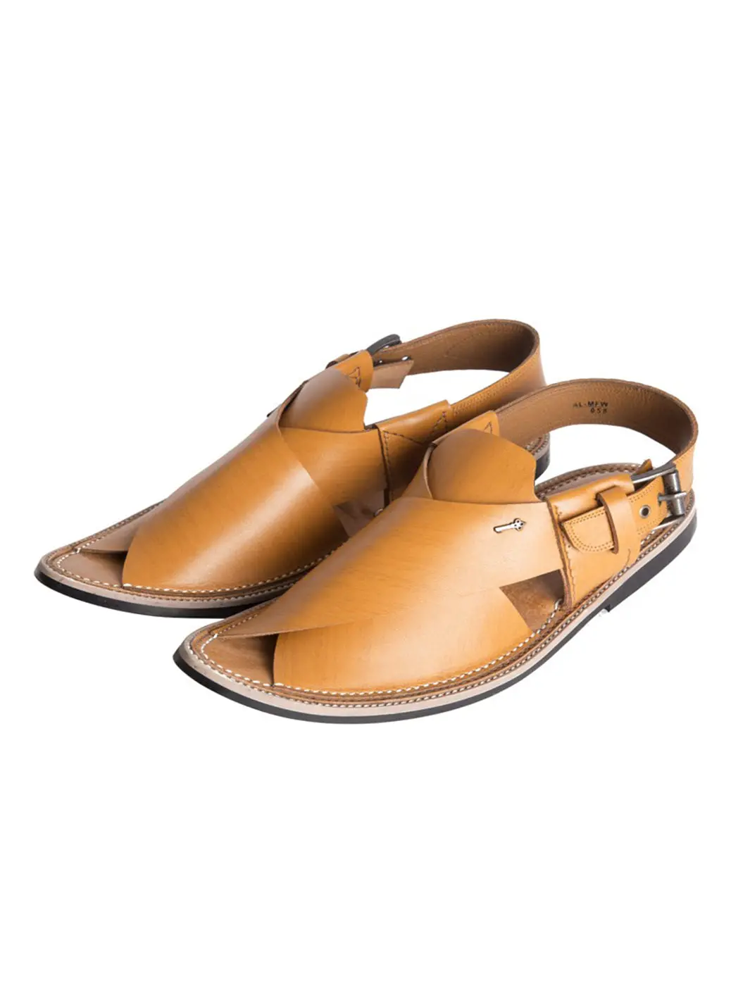 Camel Leather Peshawari Chappal - Mfw-Hc-058 1