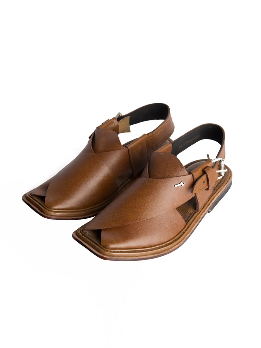 Brown Leather Peshawari Chappal - Mfw-Hc-080 1