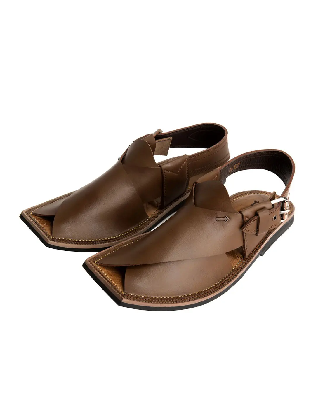 Brown Peshawari Chappal - Al-Mfw-Hc-088 1