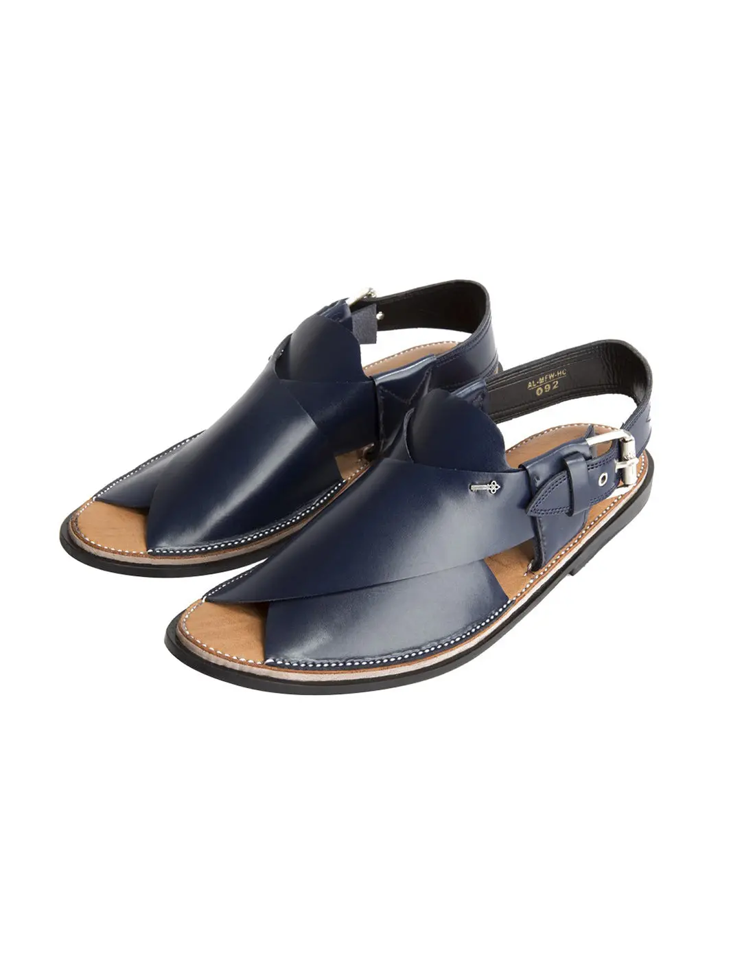 Blue Peshawari Chappal - Al-Mfw-Hc-092 1