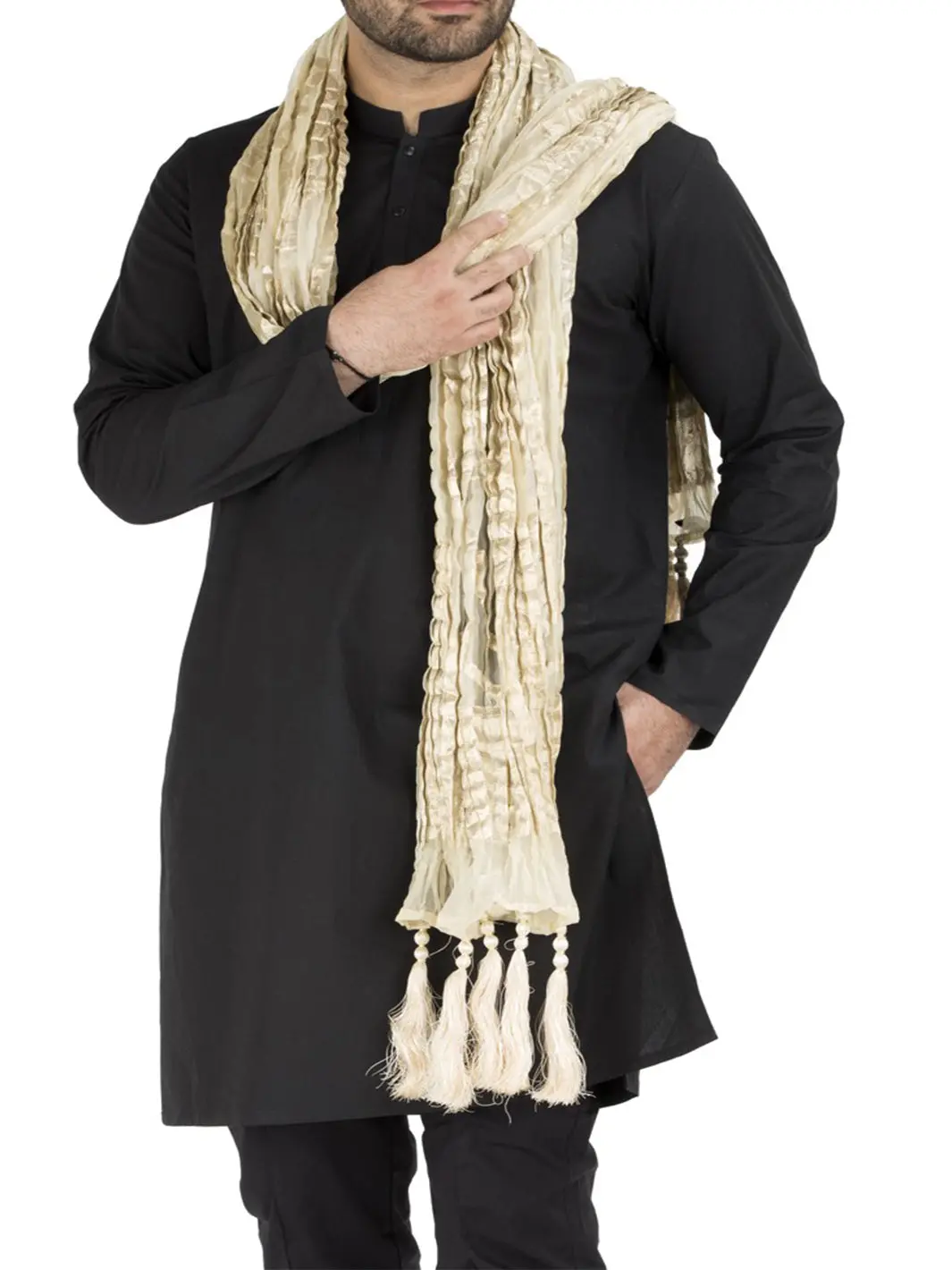 Lime Stole For Men - Al-Mst-020 1