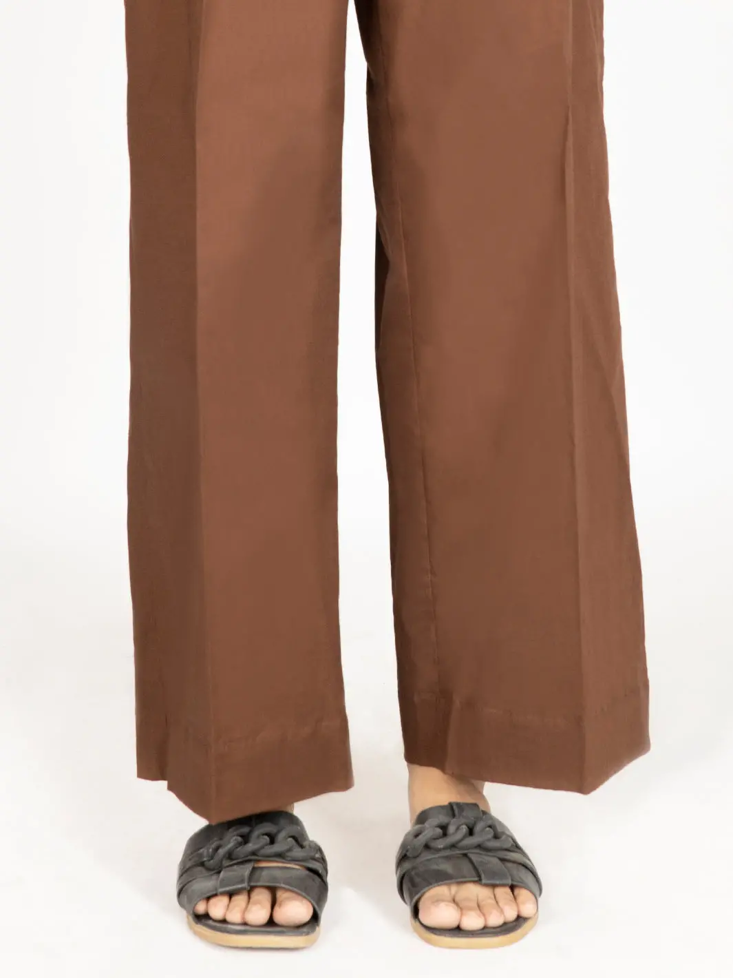 Brown Lawn Trousers - Al-T-538 1