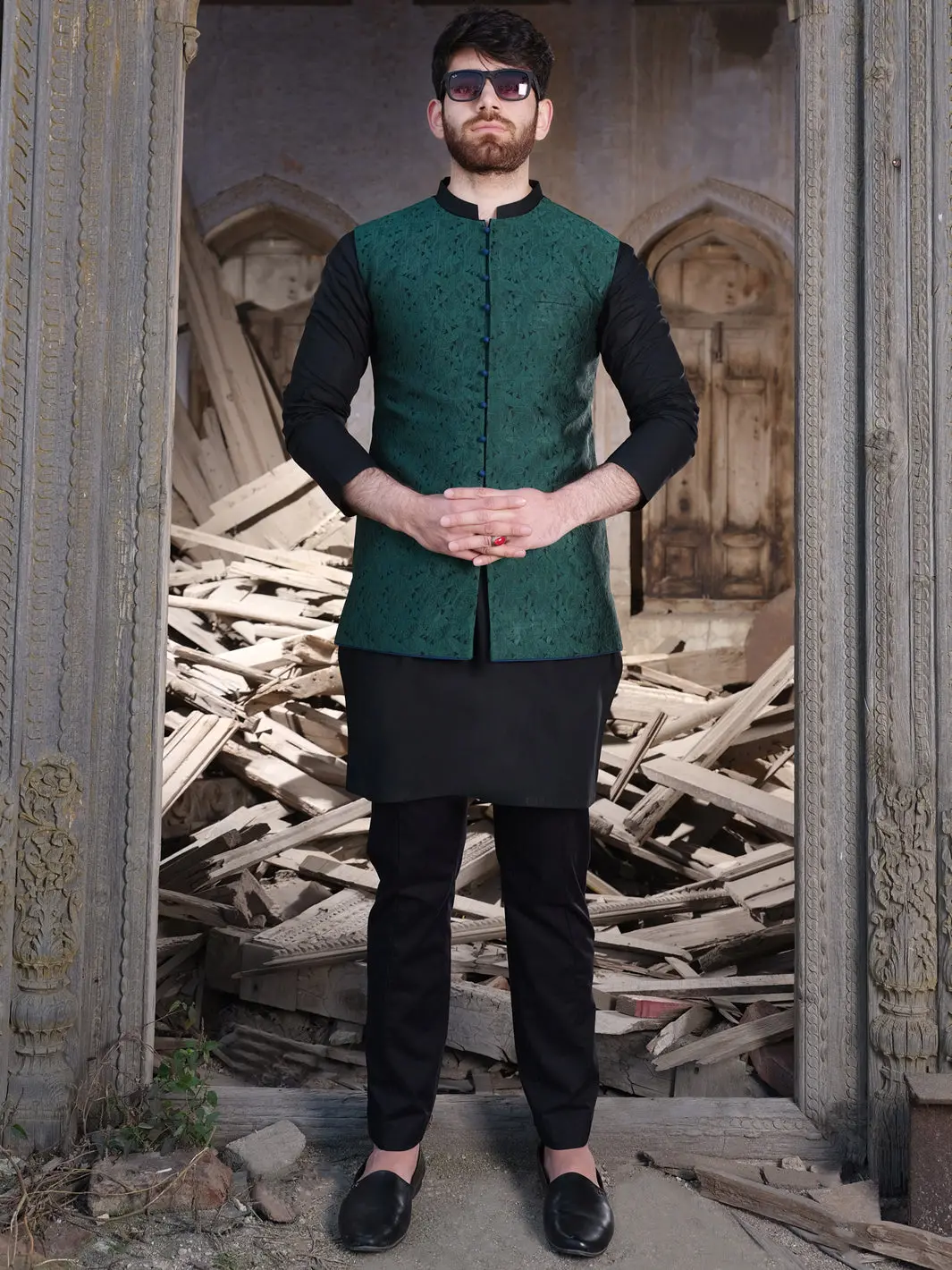 Green Waistcoat - Al-Wc-302 1