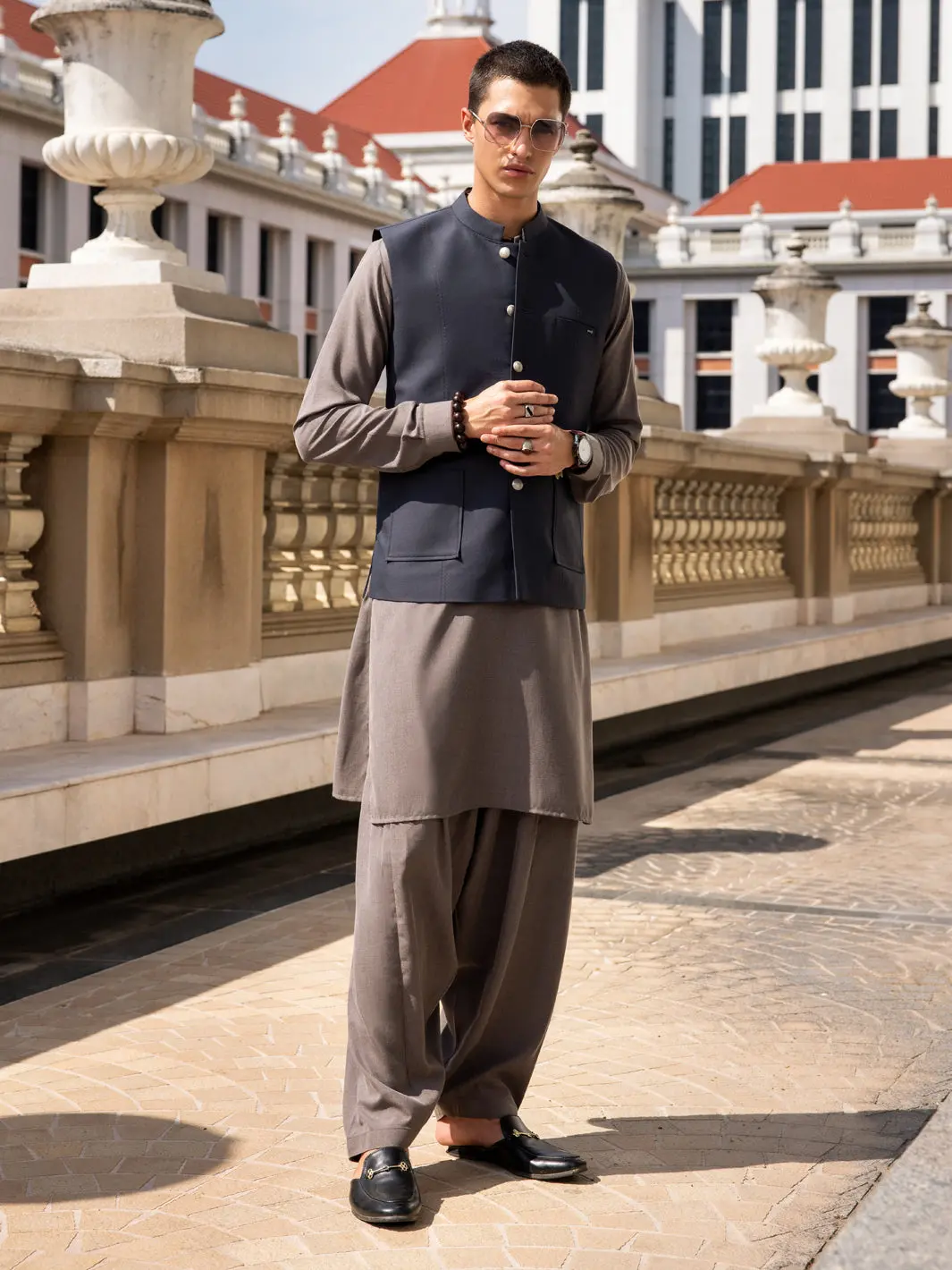 Grey Blended Waistcoat - Al-Wc-534 1