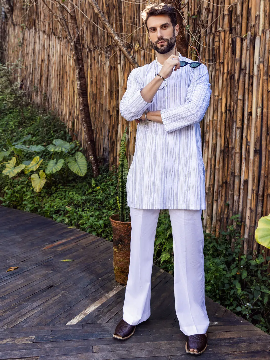 White Kurta - Alcr-K-043 1