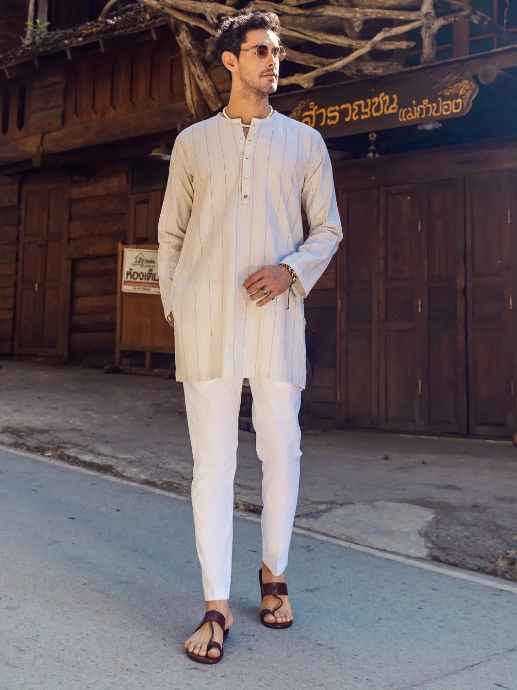 Cream Kurta - Alcr-K-047 1