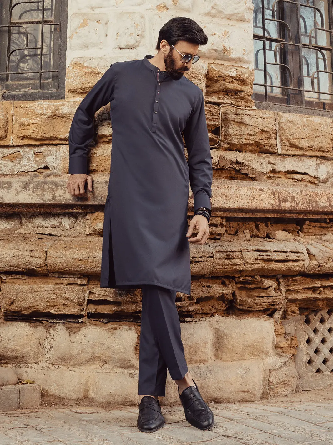 Grey Blended Kurta Trousers - Alet-Kt-1002-R3 1