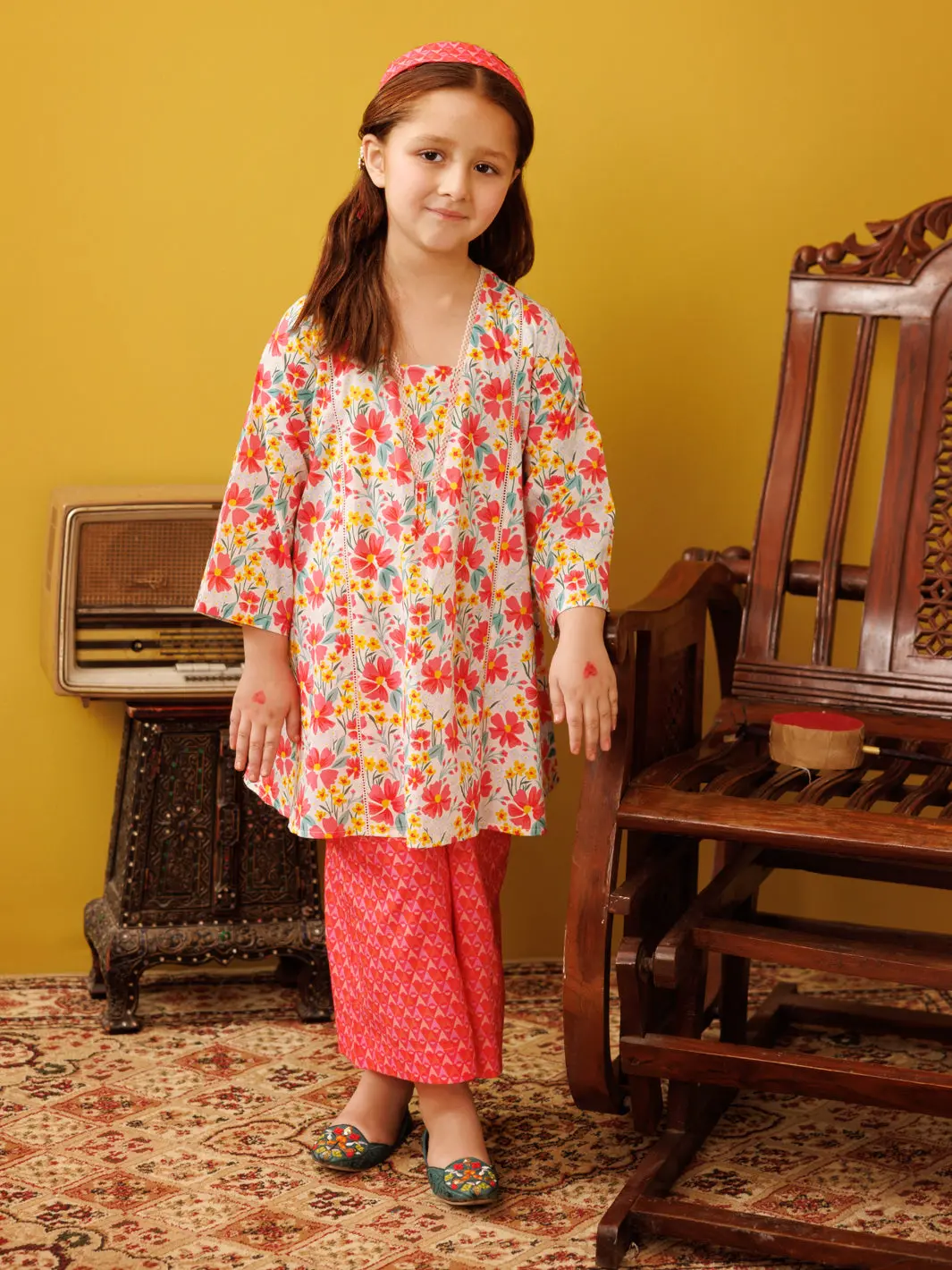 Pink Cambric 2 Piece Stitched - Algr-2Ps-Lks-1026 1