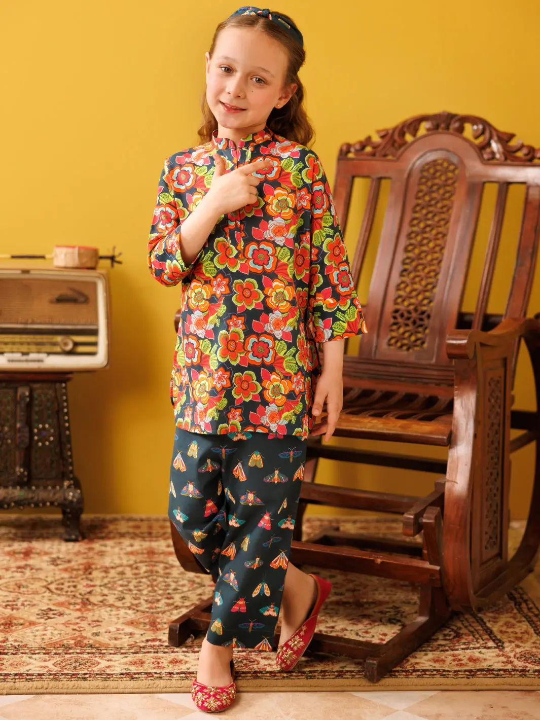 Multicolor Cambric 2 Piece Stitched - Algr-2Ps-Lks-1028 1