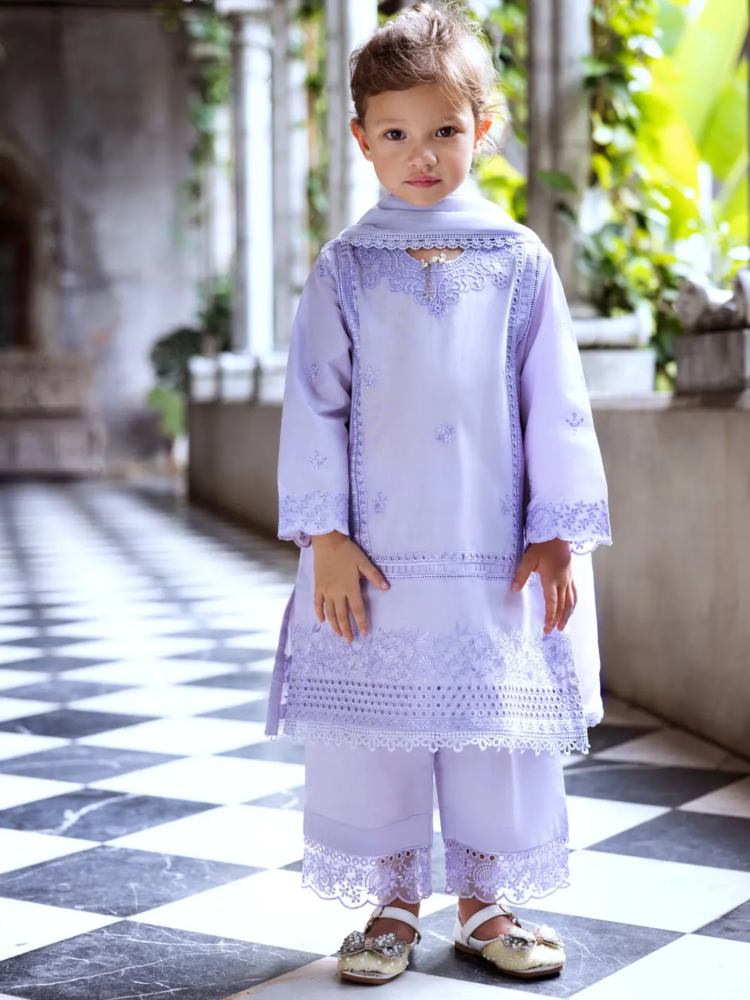 Light Purple Lawn 3Pc Stitched - Algr-3Ps-Ls-016 1