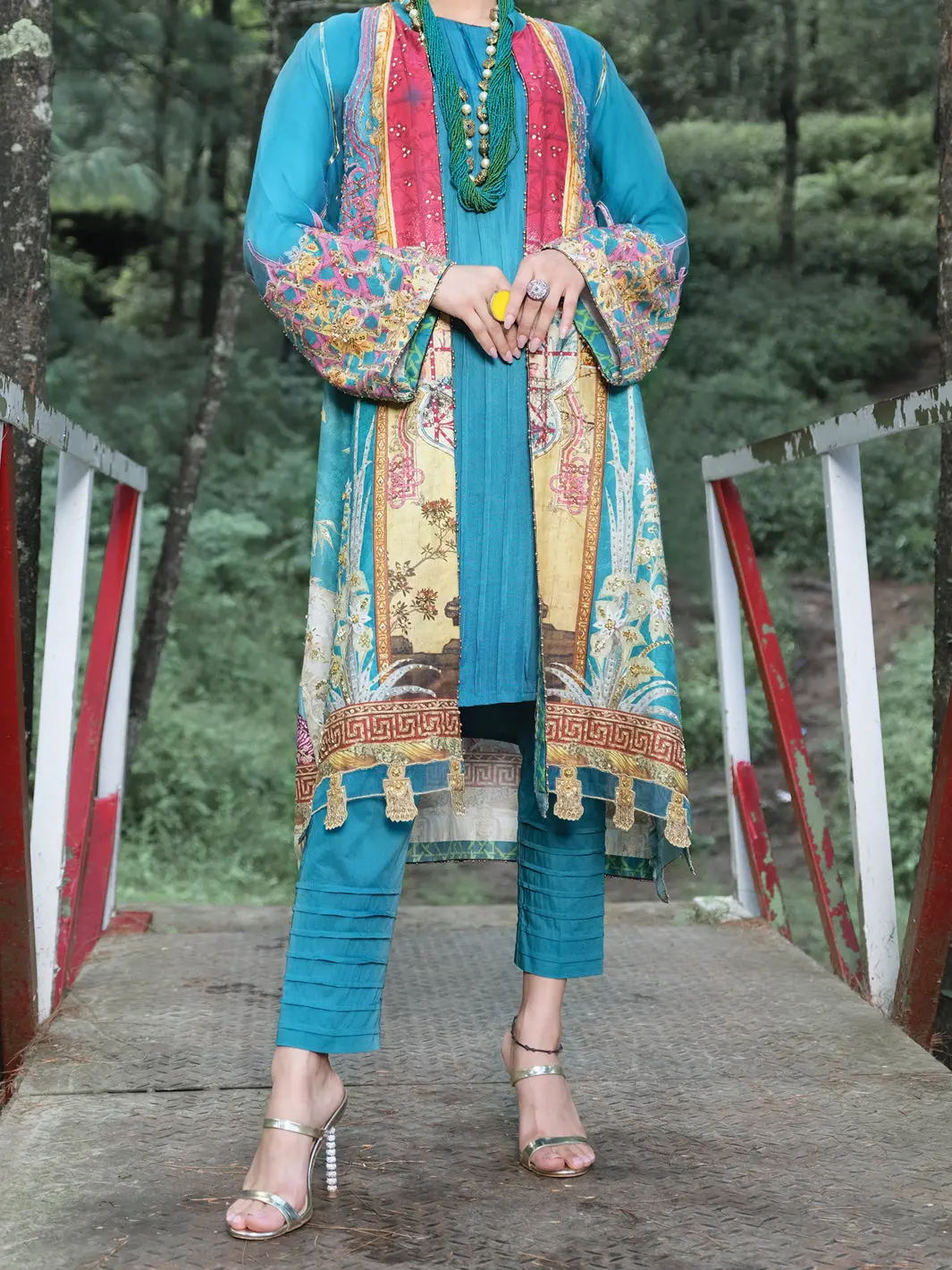 Teal Cambric 2Pc Unstitched - Alp-2Ps-1006 1