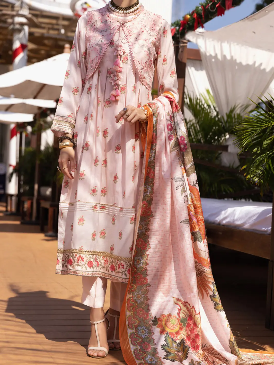 Peach 3Pc Unstitched - Alp-3Ps-1531 1