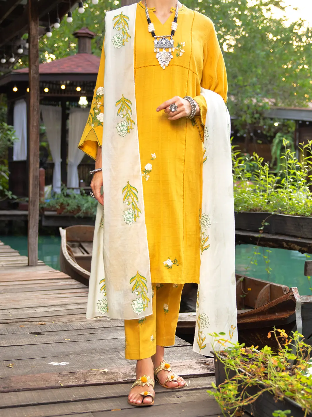 Mustard Dobby 2Pc Stitched - Alp-2Ps-Lks-1833 1
