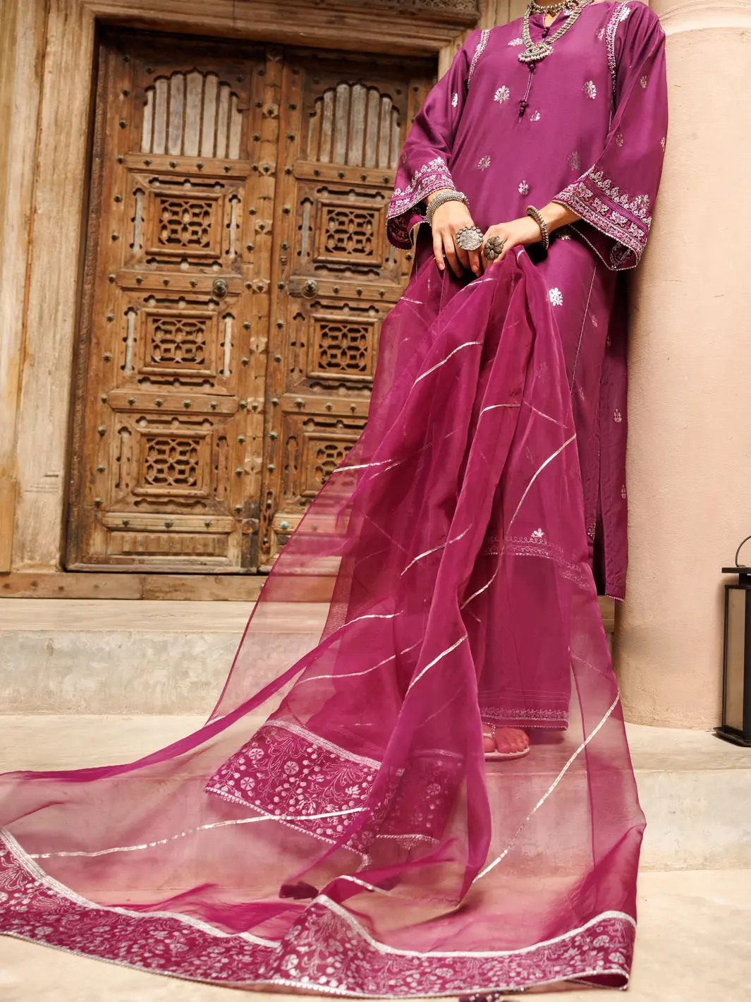 Purple Salsa Silk 3Pc Stitched - Alp-3Ps-1850 1