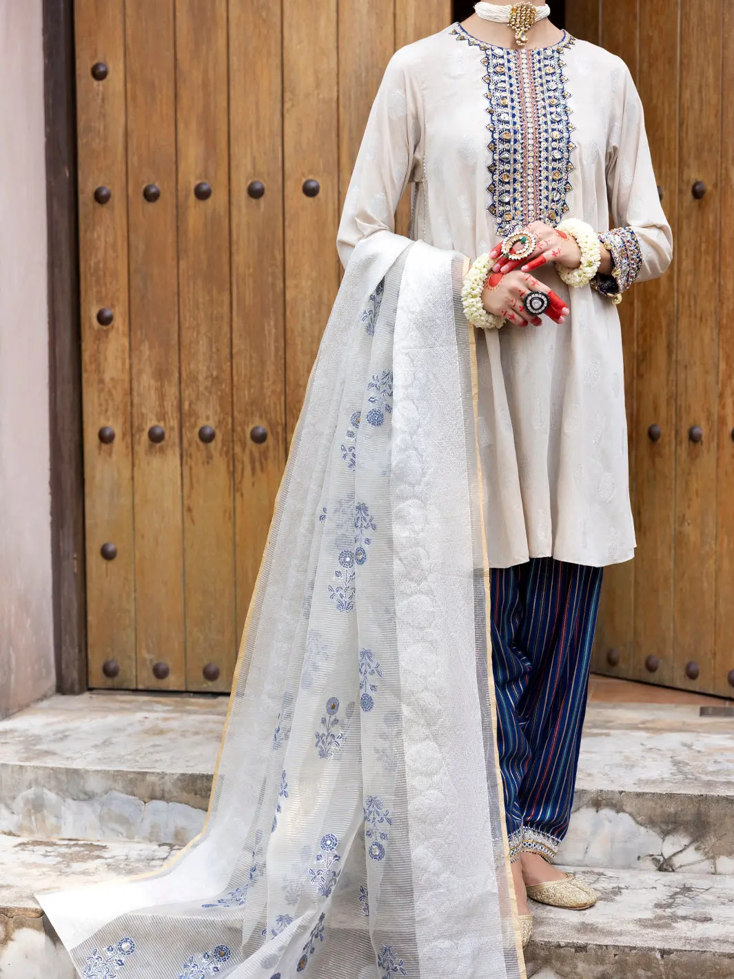 Beige Salsa Silk 3Pc Stitched - Alp-3Ps-1855 1