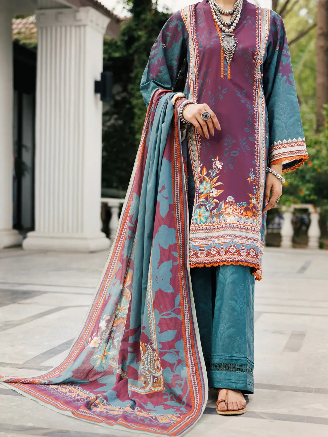 Green Lawn 3Pc Stitched - Alp-3Ps-2119 1