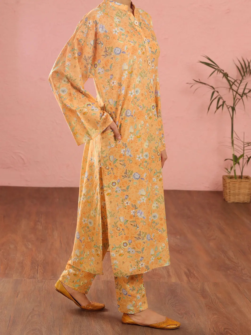 Yellow Lawn 2Pc Stitched - Alp-2Ps-Lks-1962 1