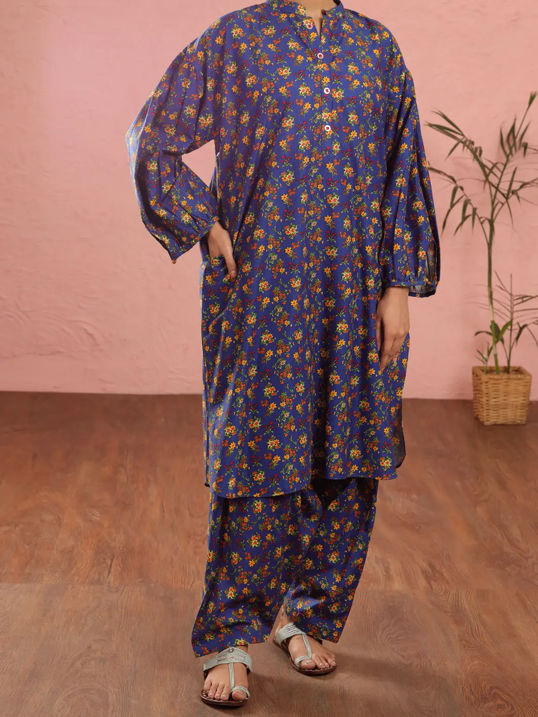 Blue Cambric 2Pc Stitched - Alp-2Ps-Lks-1967 1