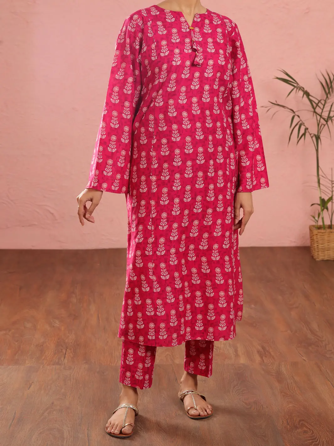 Pink Lawn 2Pc Stitched - Alp-2Ps-Lks-1971 1