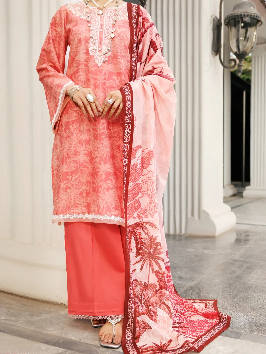 Light Pink Lawn 3Pc Stitched - Alp-3Ps-2007 1