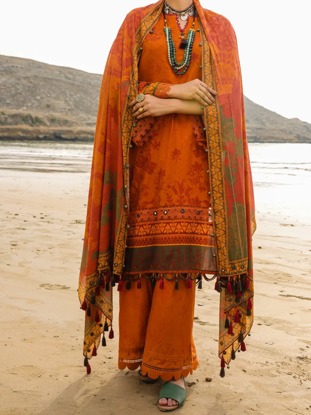 Mustard Lawn 3Pc Unstitched - Alp-3Ps-2202 1