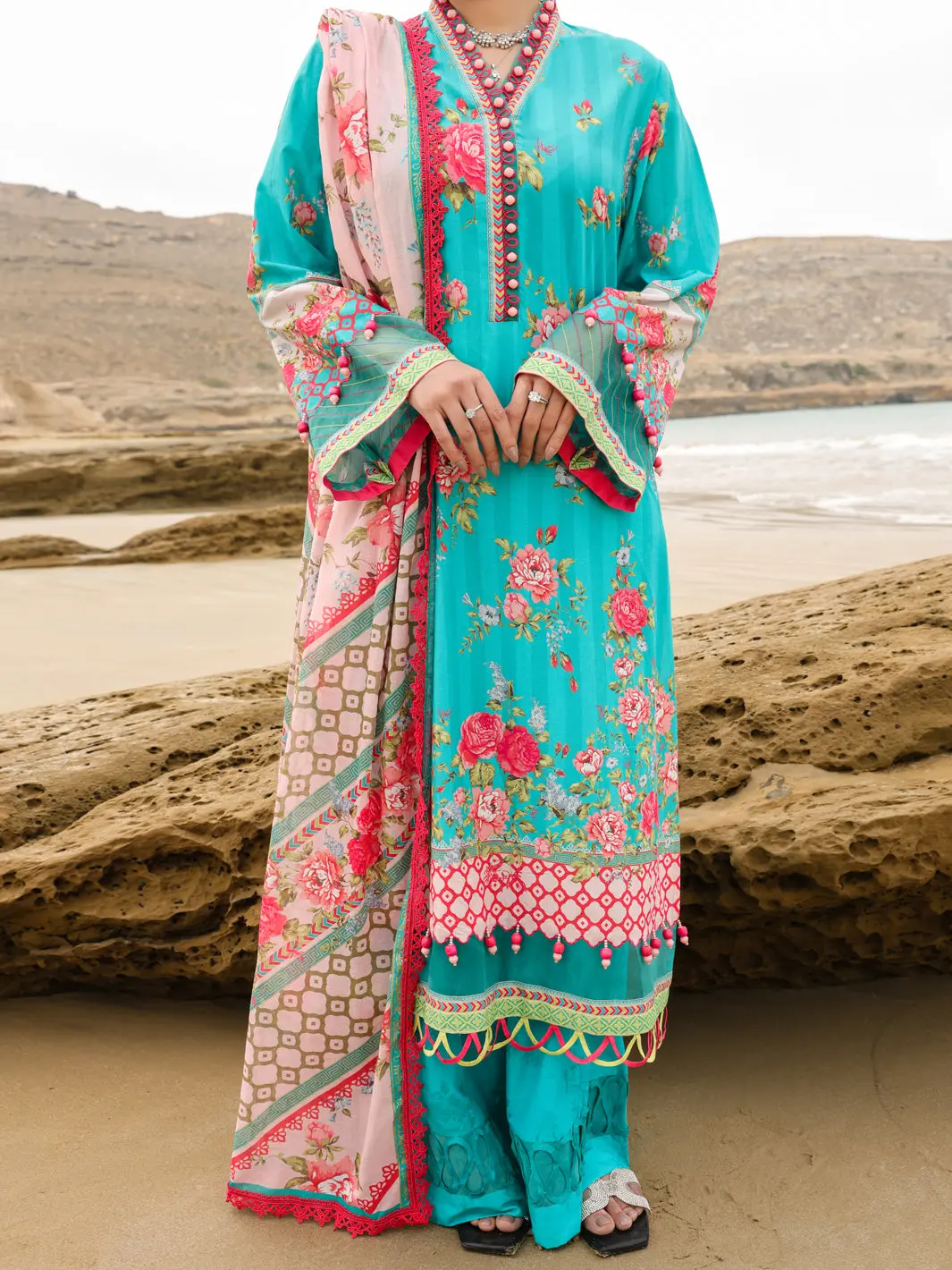 Ferozi Lawn 3Pc Unstitched - Alp-3Ps-2209 1