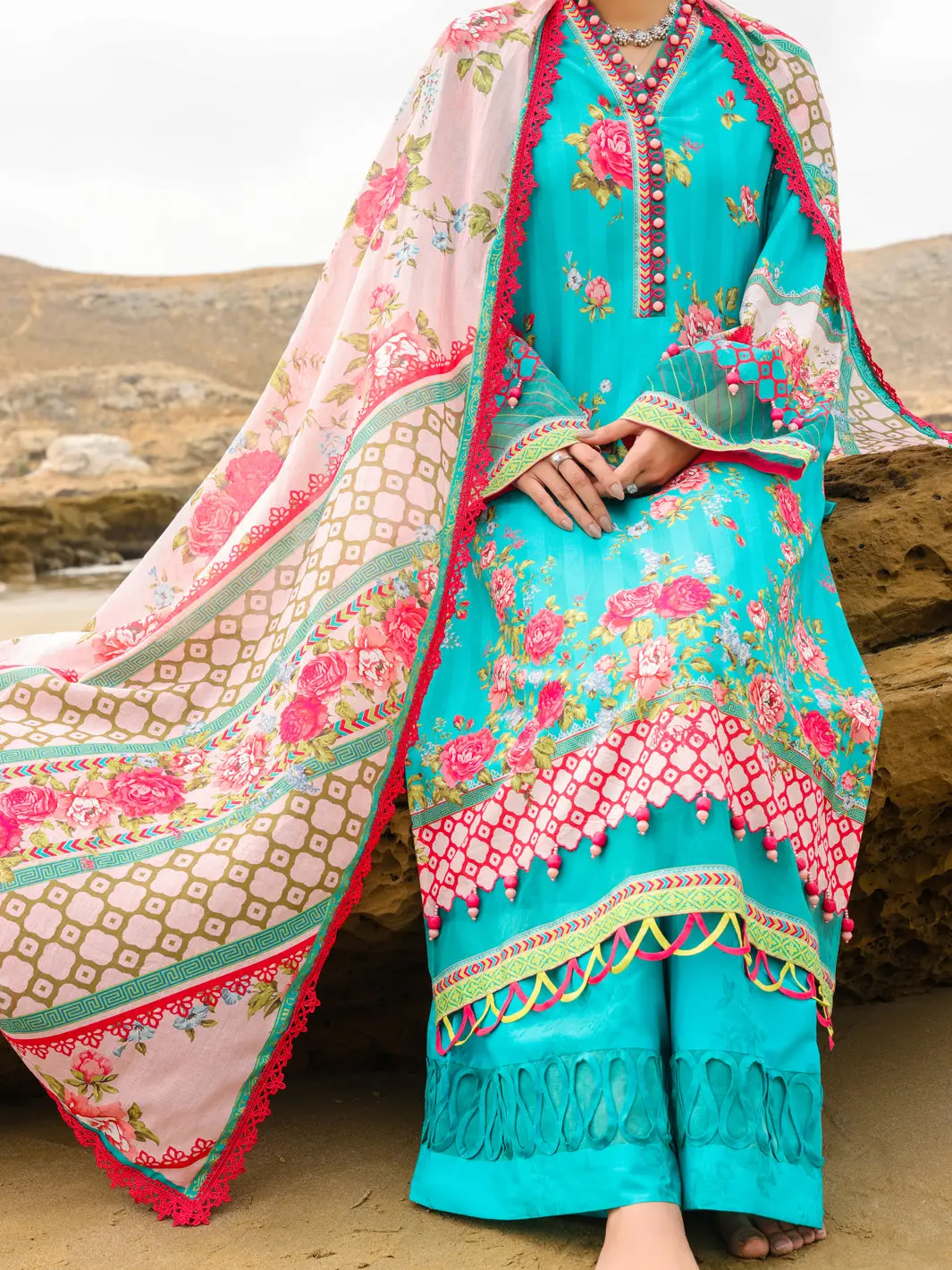Ferozi Lawn 3Pc Unstitched - Alp-3Ps-2209 2