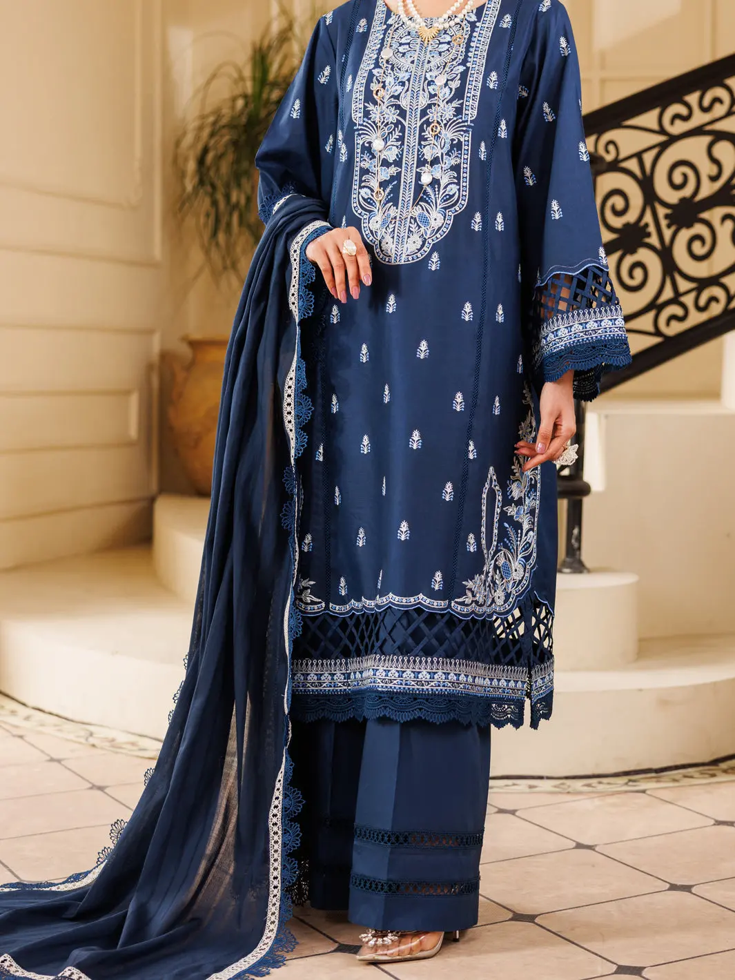 Blue Lawn 3Pc Unstitched - Alp-3Ps-2226 1