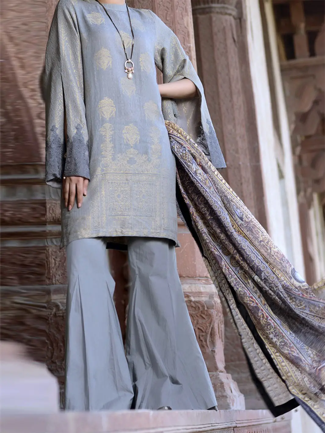 Grey 2Pc Stitched - Alp-435 1